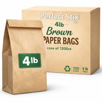 Bolsas de papel marrón para panadería, palomitas, dulces y comida para llevar