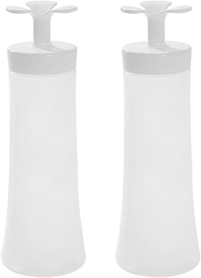 Botellas exprimibles al revés de 12 oz sin fugas para condimentos paquete 2