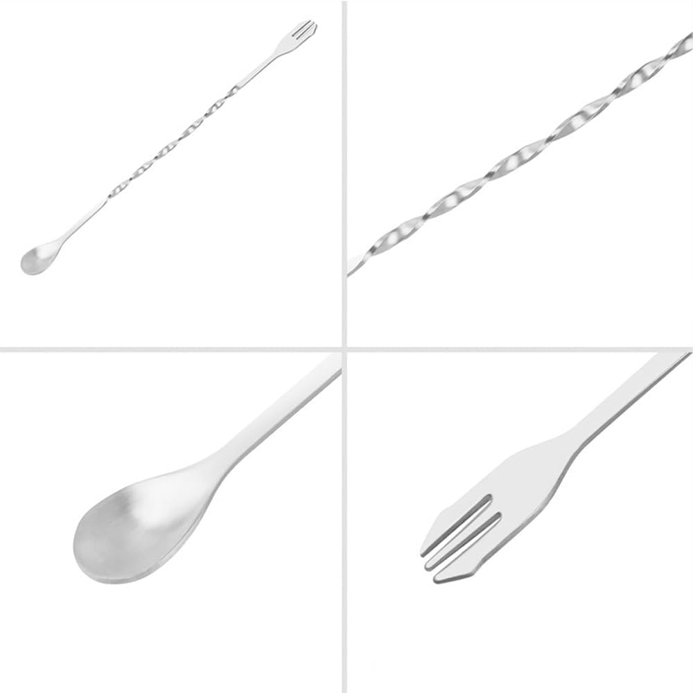 3 cucharas de bar de acero inoxidable para bebidas