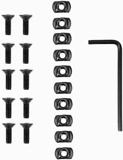 10 Fijaciones Parachoques Tuercas M4 x 0.472pulg Llave Hex