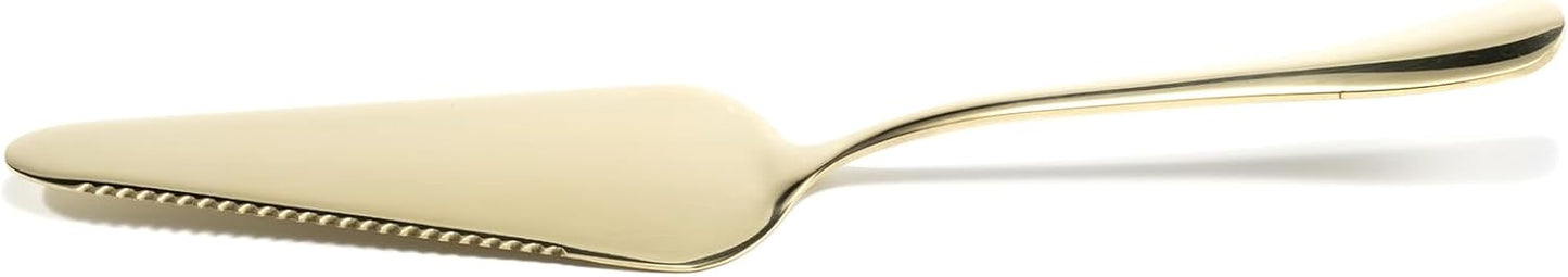 Servidor Pastel Acero Inox Espejo Color Dorado