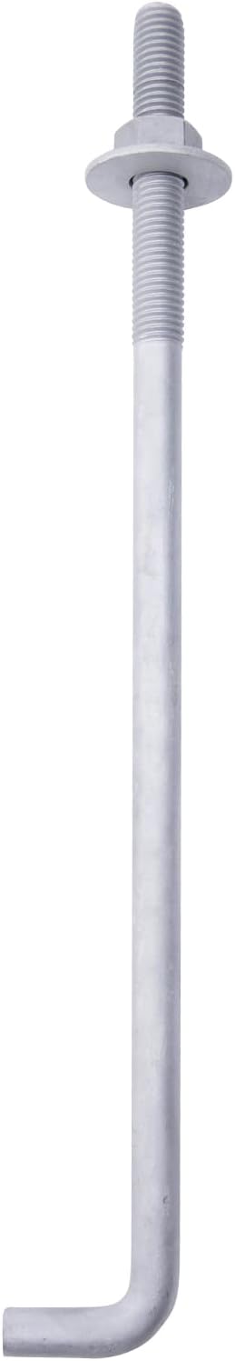 Pernos anclaje hormigón 5/8x16" galvanizado L 10 pzas