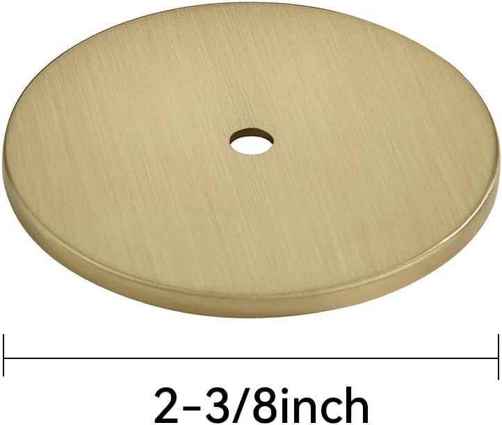 4 Pzas Placas traseras redondas 2-3/8pulg bronce champán