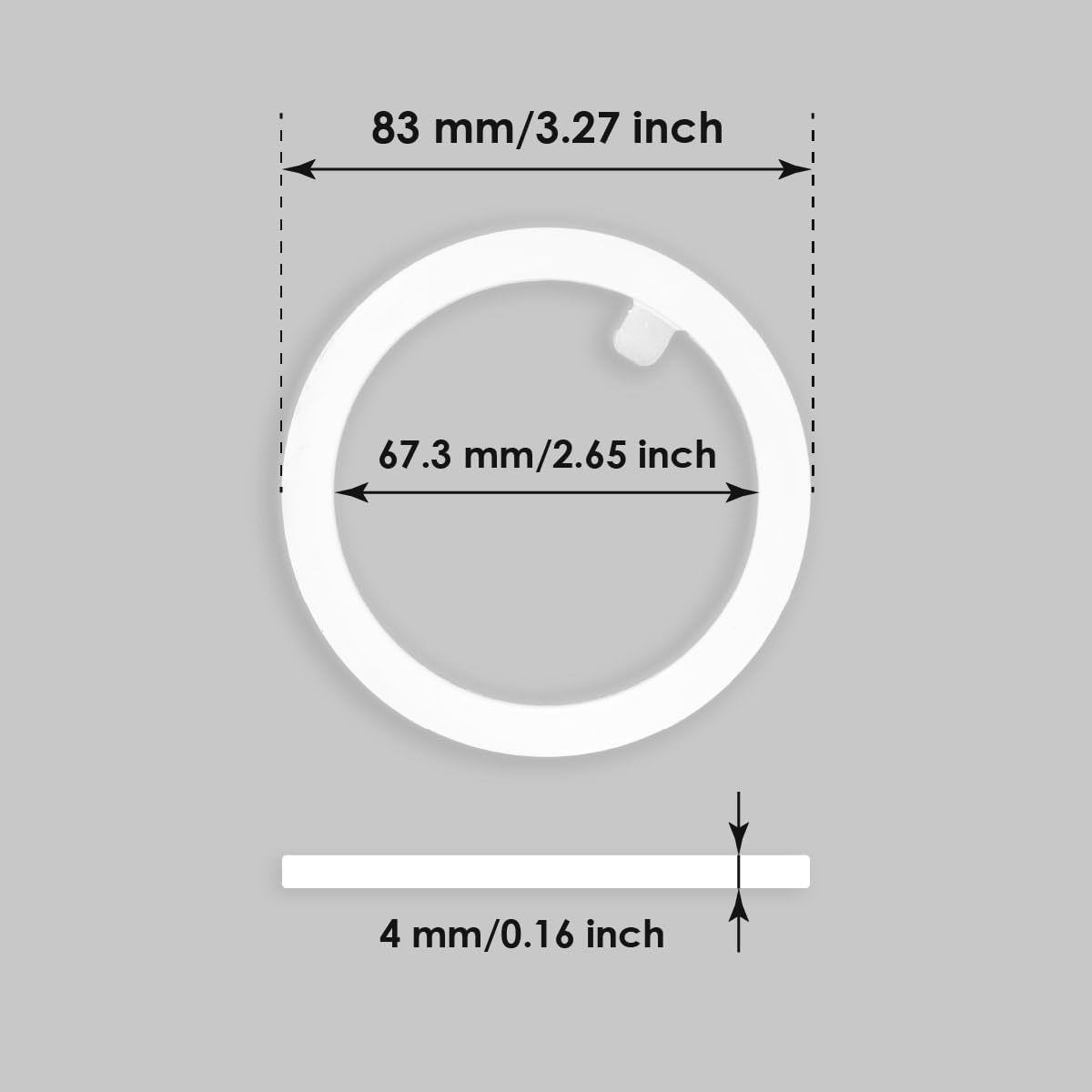 Filtro de olla Moka de acero inoxidable con 2 juntas de silicona