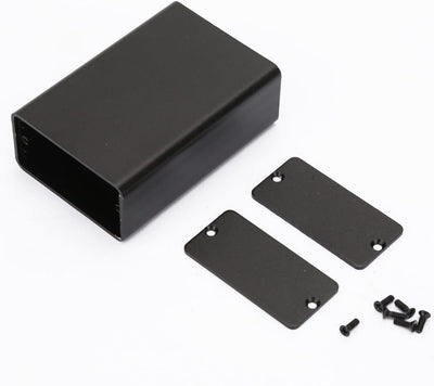 Caja aluminio negro esmerilado para PCB y blindaje 0.9x1.7x2.6in