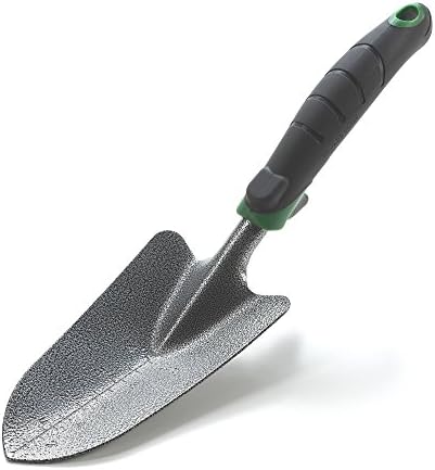 Pala jardín acero carbono mango ergonómico con marcas profundidad
