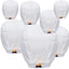Pack 10 Linternas Papel Blanco para Fiesta Interior Exterior