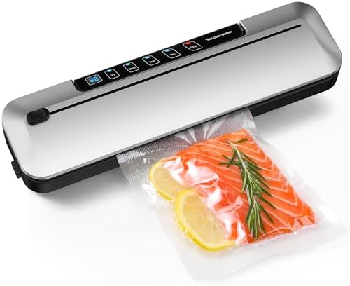 Sellador vacío sous vide 6en1 con cuchilla extensible gris