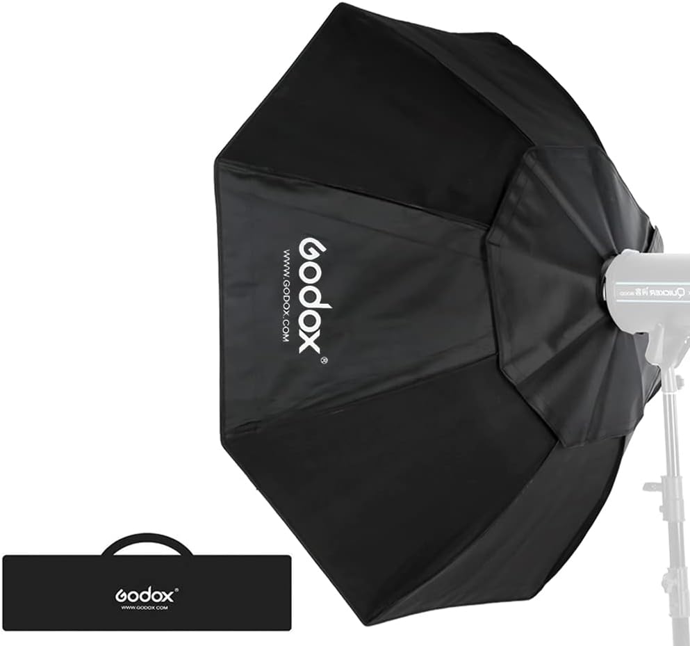 Caja blanda octagonal 47/120cm comp Bowens luz LED estudio
