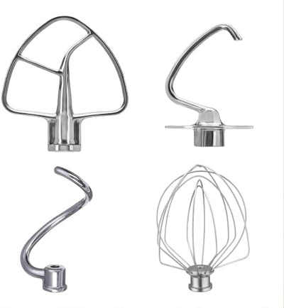 Set 4 Pzas Acero Inox para Mezcladora KitchenAid