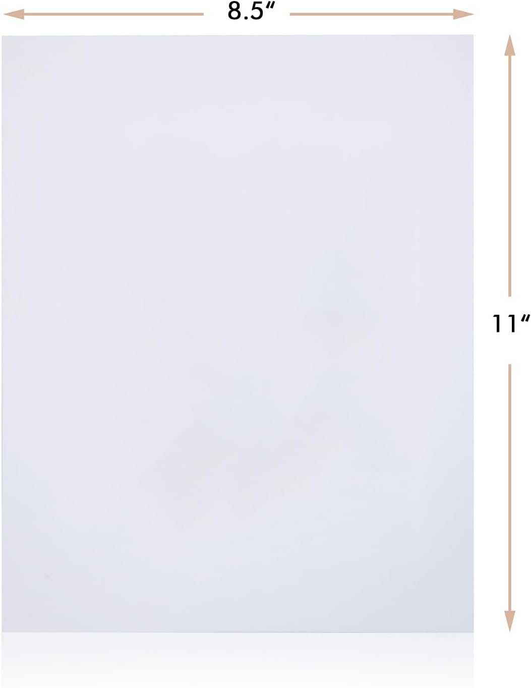 50 Tableros Sin Ácidos 8.5x11pulg 4 Capas Blanco