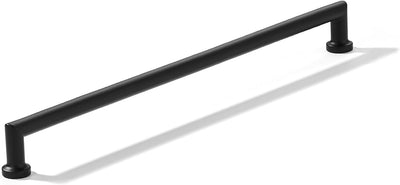 3 Pzas Tiradores Electrodomésticos 12pulg Negro Mate Sólidos