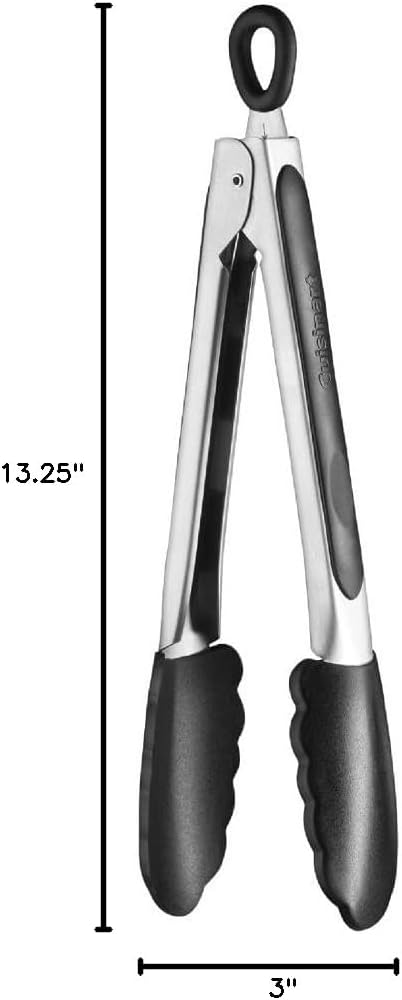 Pinzas silicona 9pulg color negro