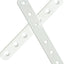 10 Soportes Planos Blanca 3.7pulg Conector Mueble