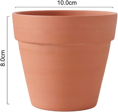 10 Macetas Terracota 4pulg para Suculentas y Cactus con Drenaje