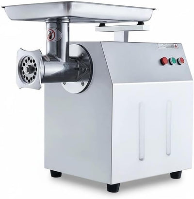 Picadora carne eléctrica 800W acero inox cuchillas dobles