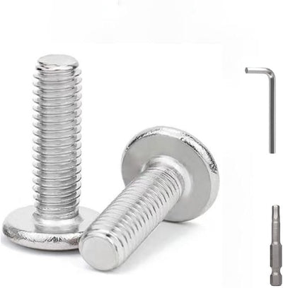 20 Pzas Acero Inox 0.236x1.575pulg Con Llave Hex M4