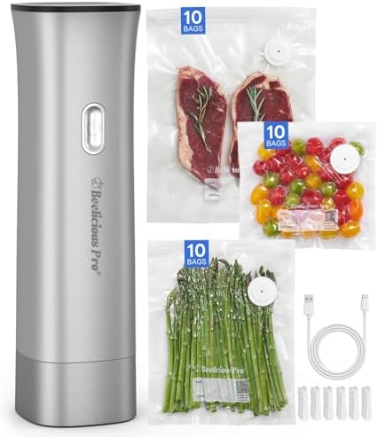 Sellador al vacío inalámbrico 2000mAh 30 bolsas sin BPA