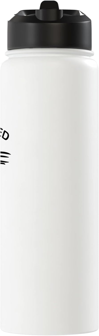 Botella de agua acero inoxidable aislada para padre día del padre minimalista