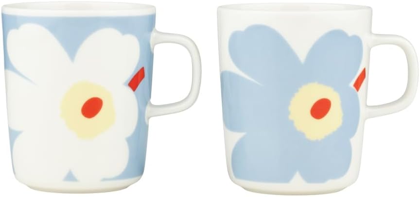 Juego 2 Tazas Porcelana Gres Floral MARIMEKKO