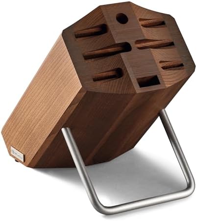Bloque Cuchillos 8 Huecos Roble Tratado