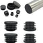 Tapones plástico 1-3/8pulg negro para patas silla