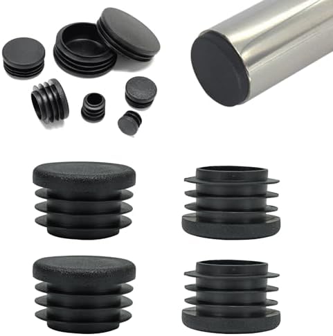 Tapones plástico 1-3/8pulg negro para patas silla