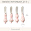 Set 4 Esparcidores Fiesta Metal Rosado y Blanco