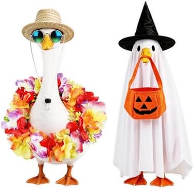 2 Trajes Ganso Hawaiano Fantasma para Halloween y Decoración