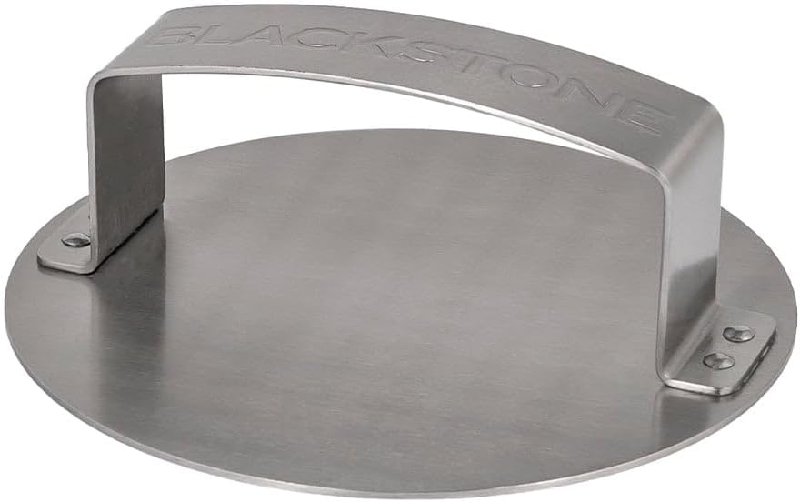 Prensa hamburguesas acero inox para plancha y parrilla