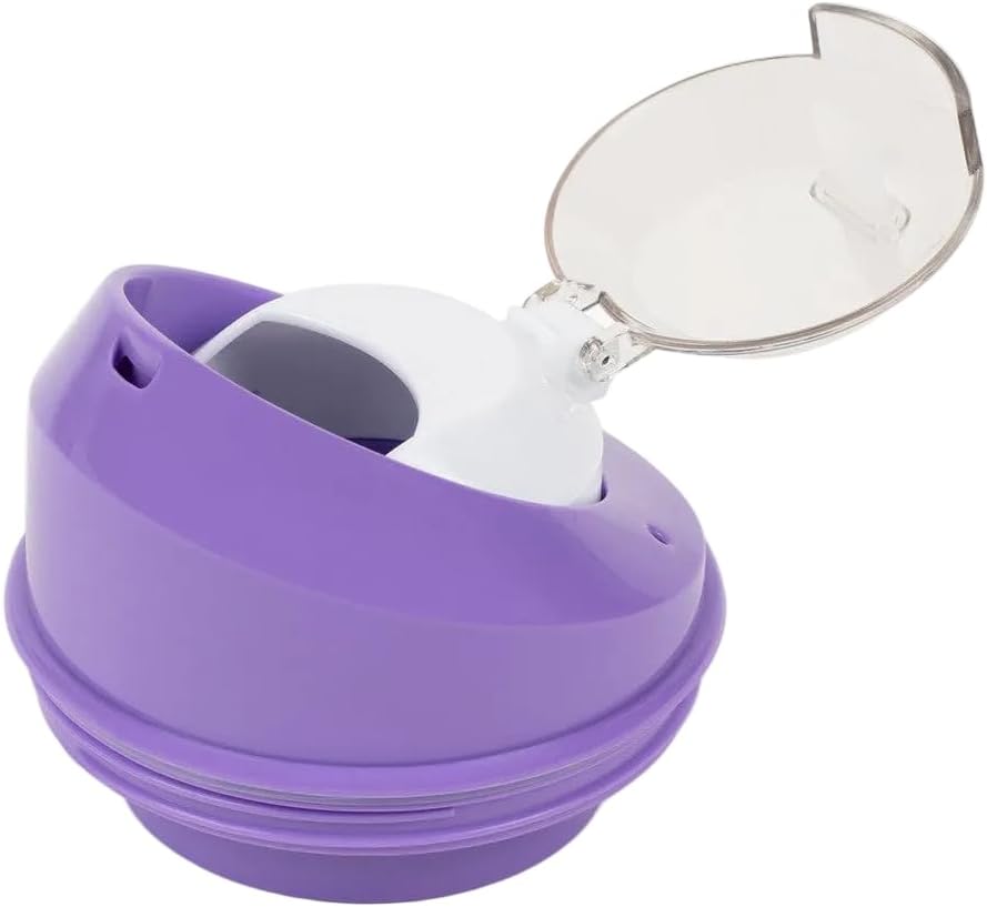 Tapa CrunchCup V2 con cierres integrados sin BPA morado