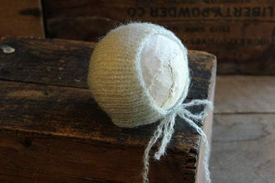 Gorro mohair recién nacido para fotografía