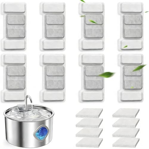 Filtro agua gato pack 8 esponjas dispensador 108oz