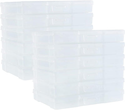Estuche 5x7pulg 12 organizadores transparentes manualidades