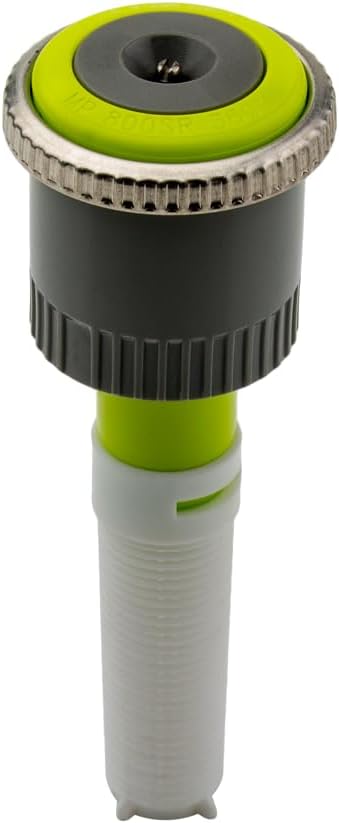 Cabezal spray rotatorio 360° para riego césped gris verde