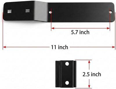 Kit soporte señal acero SMW universal para letreros triangulares