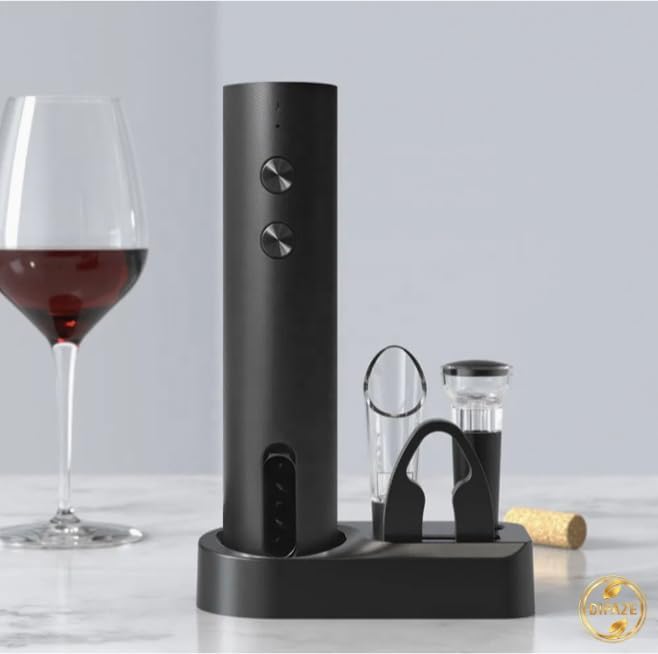 Abridor de vino eléctrico 4 en 1 con cortador y vertedor