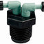 Colector riego goteo 2 puertos MPT