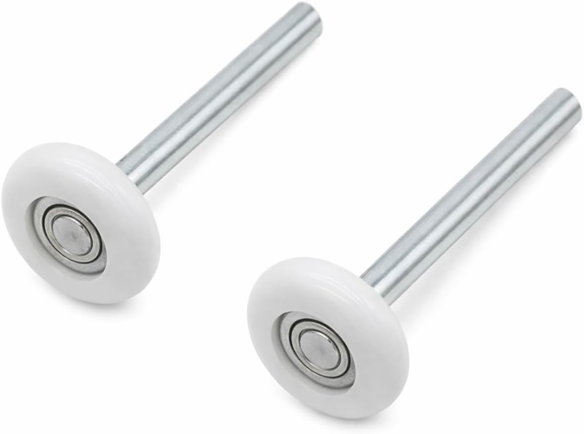 Rodillos nailon puerta garaje 2pulg vástago 4pulg suave