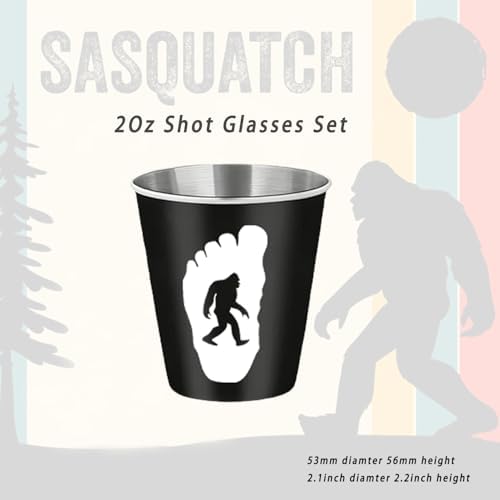 Gafas chupito Sasquatch 4uds color negro