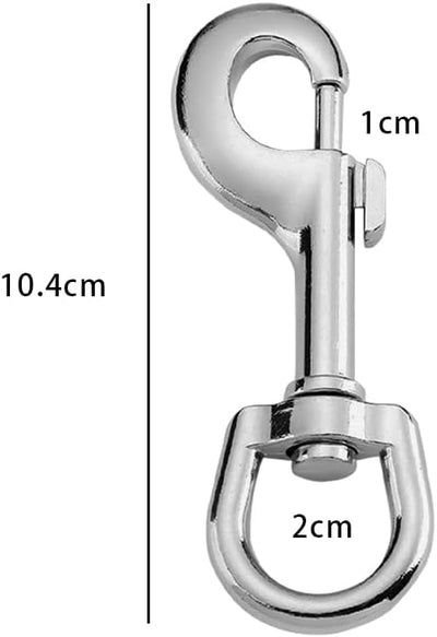 Ganchos acero inox 4.1pulg resistentes para buceo y correas set 2