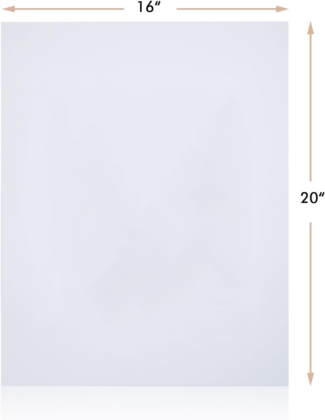 50 Tableros Sin Ácidos 16x20pulg 4 Capas Blanco