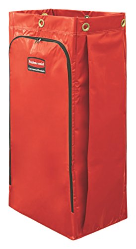 Bolsa carrito limpieza 34gal roja comp Rubbermaid