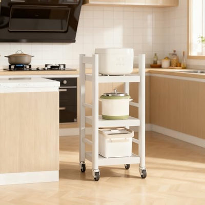 Estante organizador cocina 3 niveles metal para especias y ollas