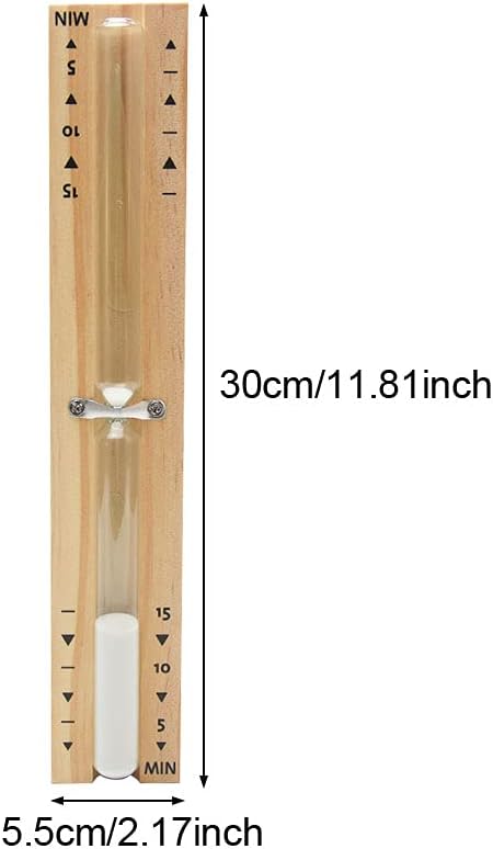 Reloj arena madera haya 15 min resistente calor pared
