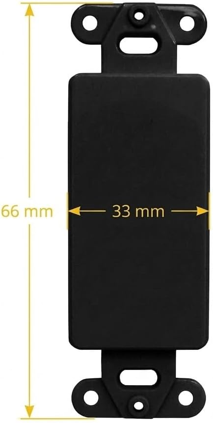 Inserto decorativo para placa de pared negro pack 1