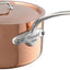 Sartén cobre con tapa mango acero inox 2.8qt