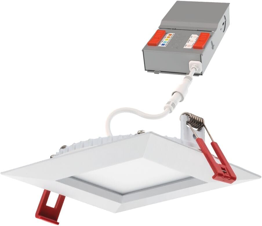 Luces LED empotrables cuadradas 6pulg brillo ajustable