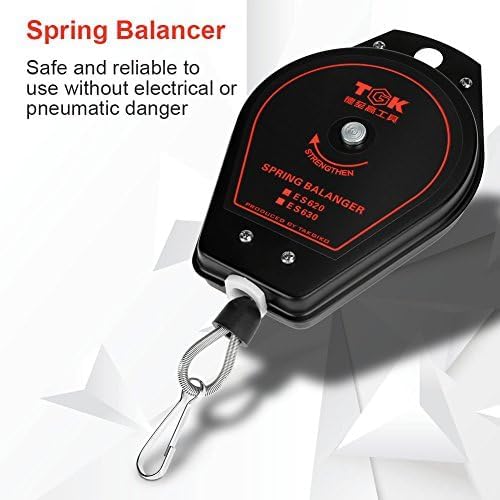 Soporte retráctil equilibrador carga ajustable uso montaje rojo