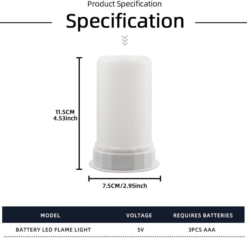 Luz LED efecto llama parpadeante interior exterior